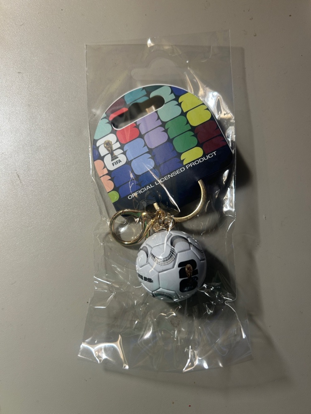FIFA Mini Soccer Ball Keychain - White NWT